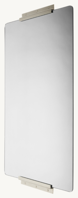 Waterworks Cooper Metal Rectangular Wall-Mounted Stationary Mirror