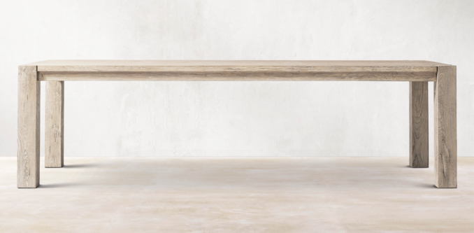 Reclaimed Oak Parsons Dining Table Collection