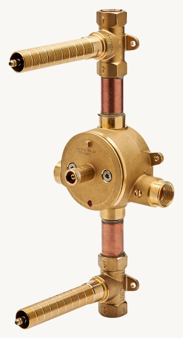 Waterworks Viaworks 3/4\" Thermostatic Valve With Integrated Dual-Volume Controls