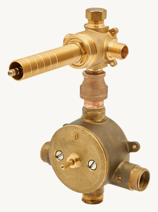 Viaworks 3/4" Thermostatic Valve With Integrated Two-Way Diverter With Shutoff Valve 