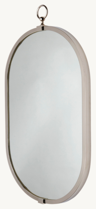 Waterworks Concord Wall-Mounted Oval Mirror