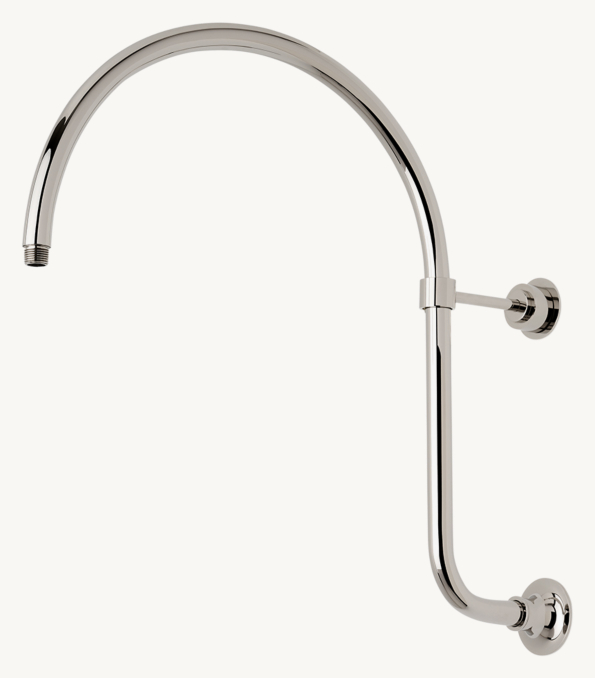 Waterworks Universal 20" Wall-Mounted Gooseneck Shower Arm 