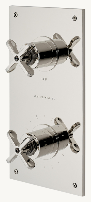 Waterworks Henry Integrated Thermostatic And Two-Way Diverter Trim With ...