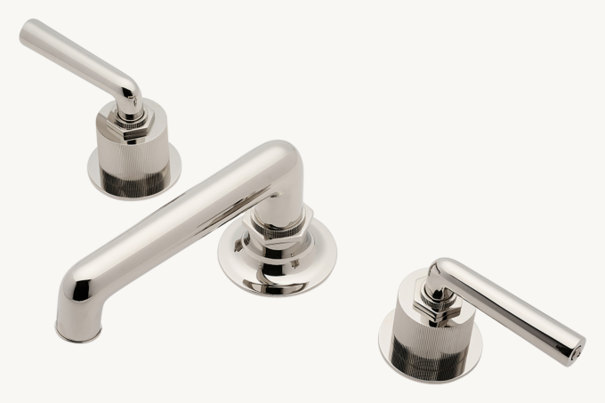 Waterworks Henry Lavatory Faucet With Coin Edge Lever Handles