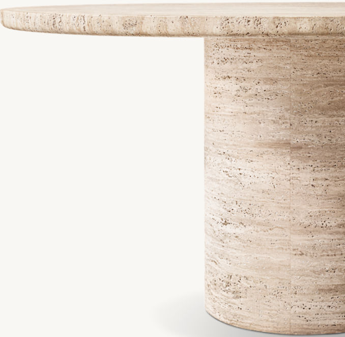 Detail view of Mylo Round Dining Table 