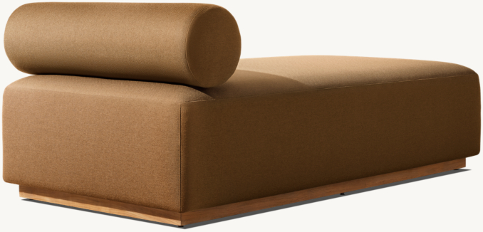 Three Quarter Back view of Cellina Outdoor Chaise 
