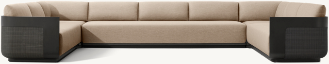Front view of Sedona Cane Aluminum U-Sectional 
