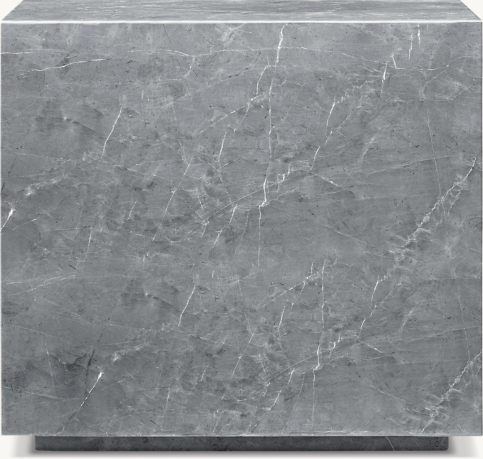 Side table shown in Grey Marquina Marble.