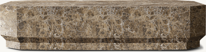 Shown in Sandblasted Brown Emperador Marble.