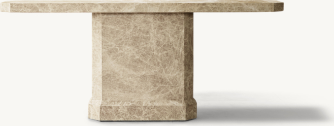 Shown in Sandblasted Crema Emperador Marble.