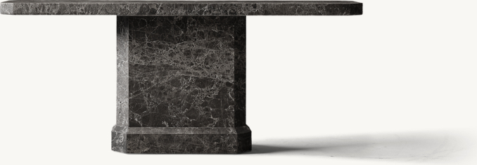 Shown in Sandblasted Saturated Black Emperador Marble.
