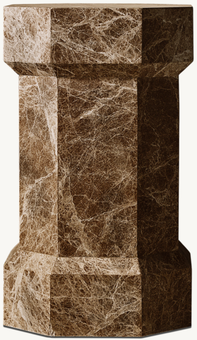 Shown in Sandblasted Brown Emperador Marble.