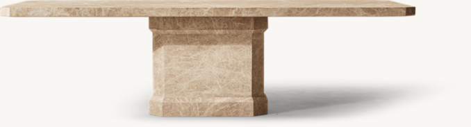 Shown in Sandblasted Crema Emperador Marble.