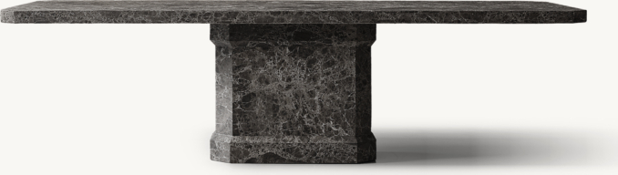 Shown in Sandblasted Black Emperador Marble.