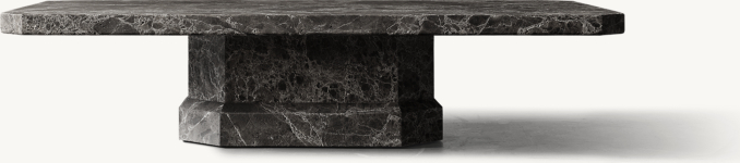 Shown in Sandblasted Black Emperador Marble.