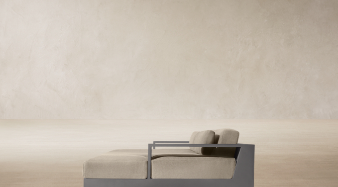 Three Quarter view of Cape Town Aluminum Modular Daybed 