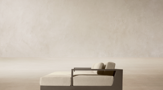 Three Quarter view of Cape Town Aluminum Modular Daybed 