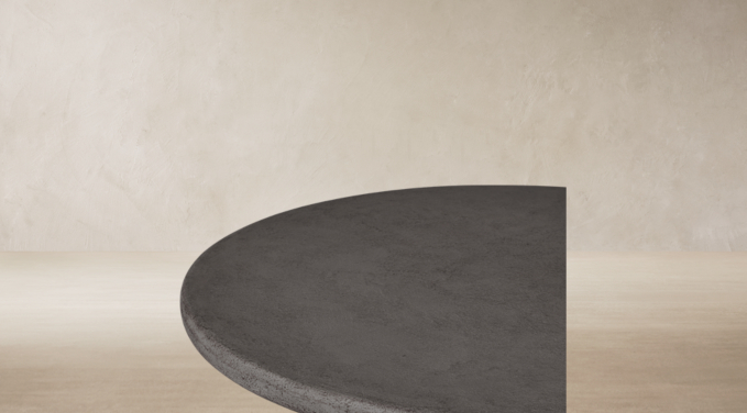 Top view of Terzo Round Tapered Coffee Table 