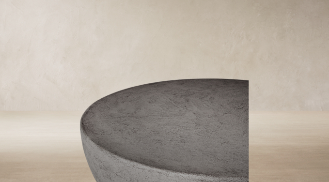 Top view of Terzo Round Bowl Coffee Table 