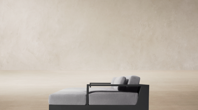 Three Quarter view of Cape Town Aluminum Modular Daybed 
