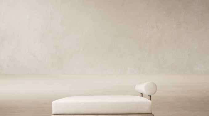 Three Quarter view of Bondi Teak Daybed  