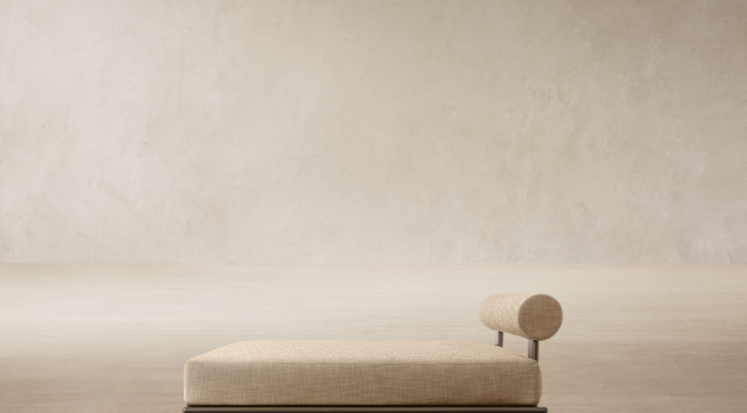 Three Quarter view of Bondi Aluminum Daybed  