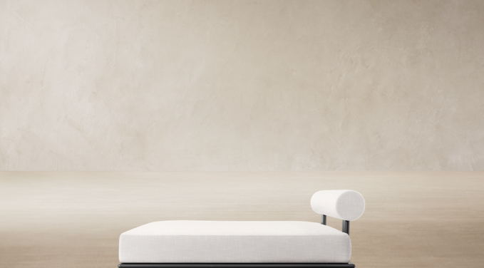 Three Quarter view of Bondi Aluminum Daybed  