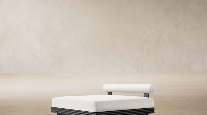 Three Quarter view of Bondi Aluminum Daybed  