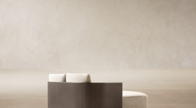 Three Quarter Back view of Byron Aluminum Daybed - Frame Only 