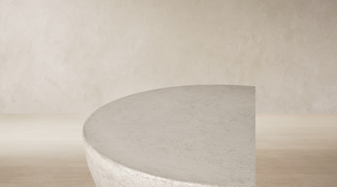 Top view of Terzo Round Bowl Coffee Table 
