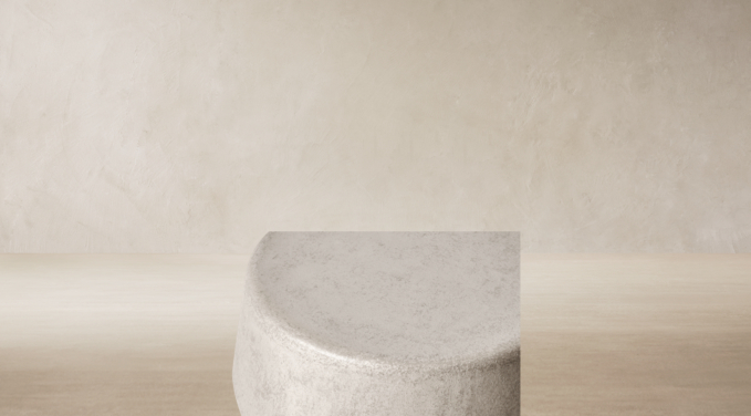 Top view of Terzo Convex Side Table 