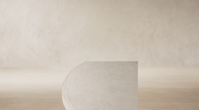 Top view of Terzo Round Tapered Side Table 