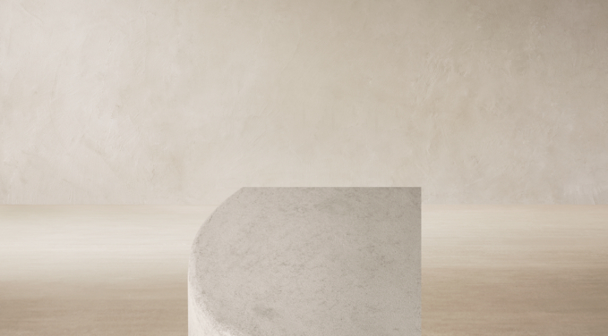 Top view of Terzo Round Side Table 