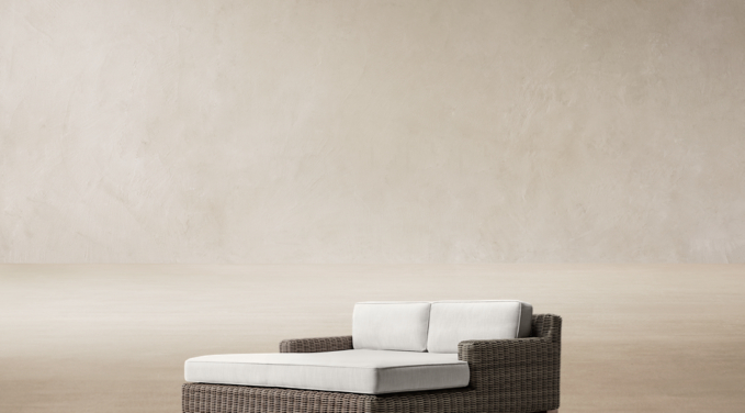 Three Quarter view of Provence Track Arm Daybed 