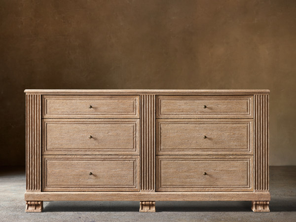 restoration hardware dresser Vintage Locker Wide Graydon Shagreen 9-drawer Dresser |