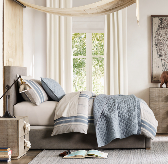 Ronson Upholstered Parsons Bed RH Baby Child