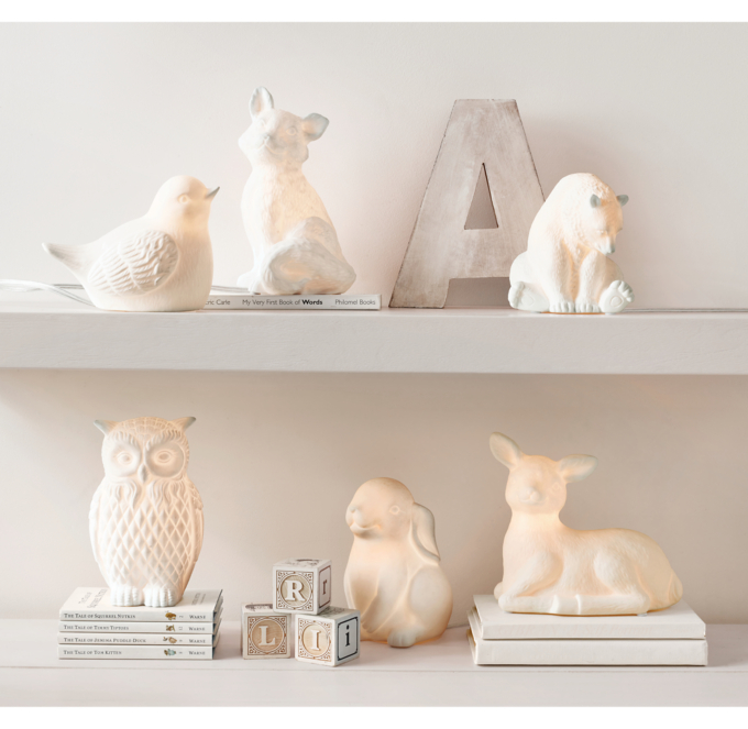 Fox Porcelain Nightlight RH Baby Child