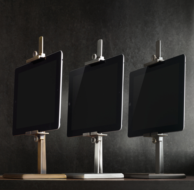 Metal Easel Stand For Ipad® Aged Steel