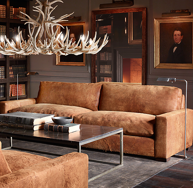 Maxwell Leather Sofa, Restoration Hardware Leather Couches