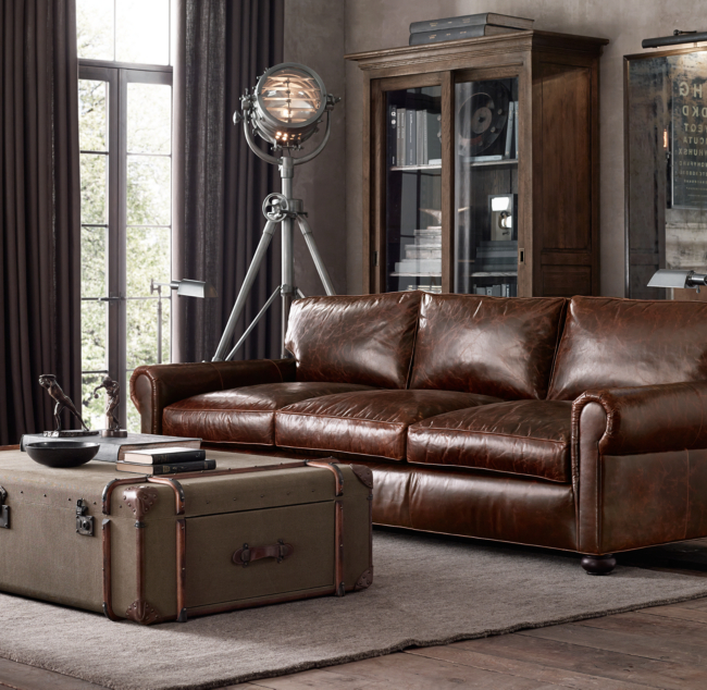 Restoration Hardware Lancaster Leather Sofa Reviews Home Mybios