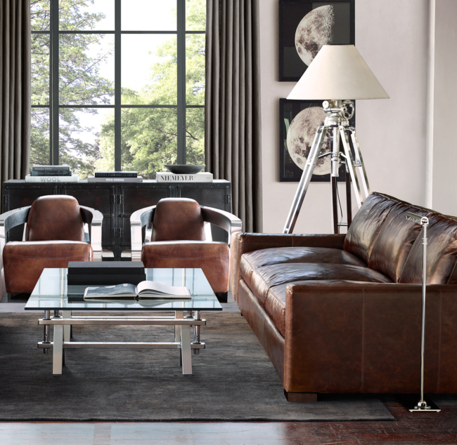 Restoration Hardware Maxwell Leather Sofa Odditieszone