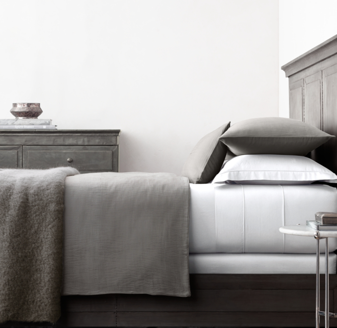 Petite Pleat Cotton Sateen Coverlet & Sham