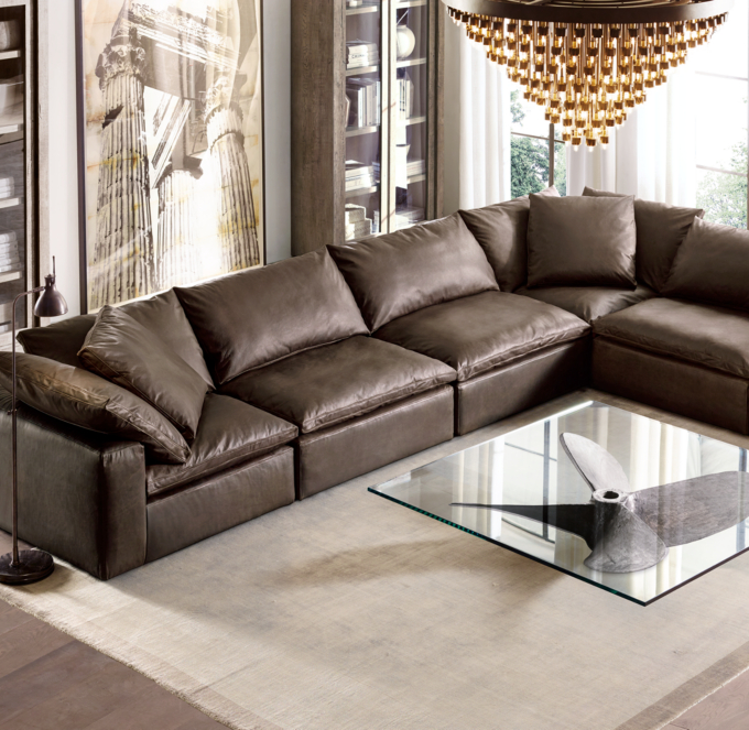 Cloud Modular Leather Customizable Sectional