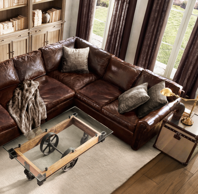 Restoration Hardware Sectional Sofa Leather Review Home Co