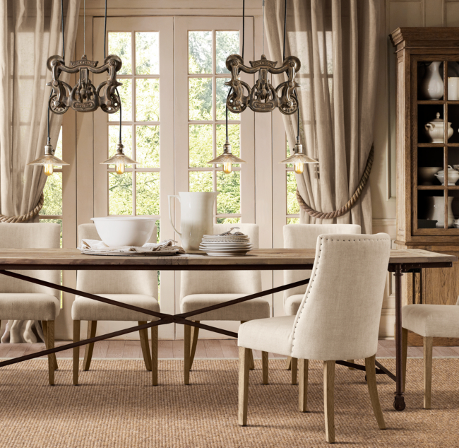 Restoration hardware deals dining room table