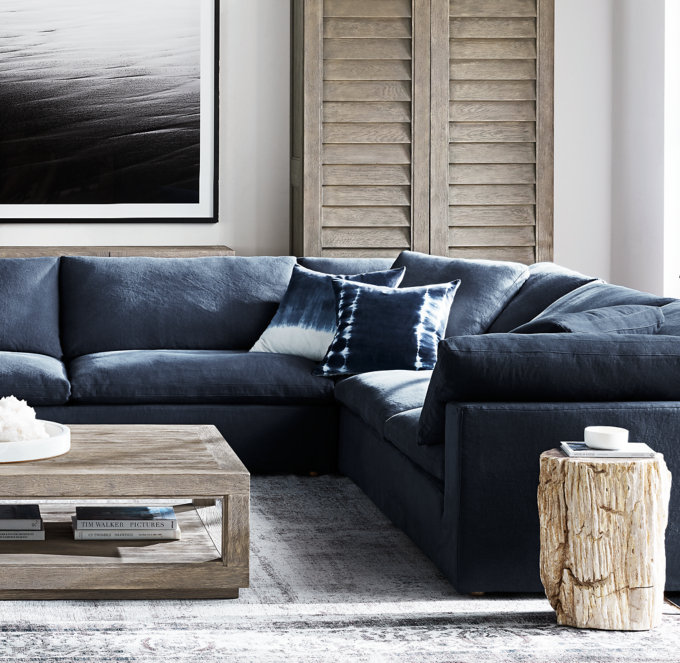Performance velvet couch restoration hardware discount