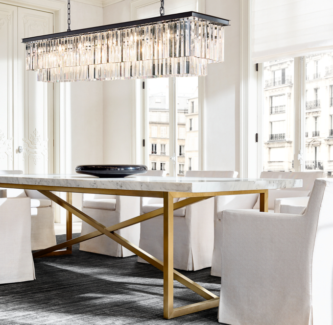 Restoration hardware marble deals table