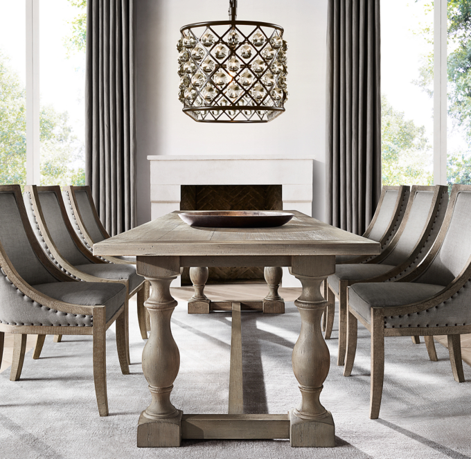 Dining room sets restoration hardware discount