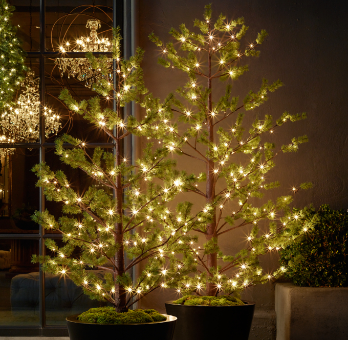 Faux Norway Pine Starlit Tree Collection