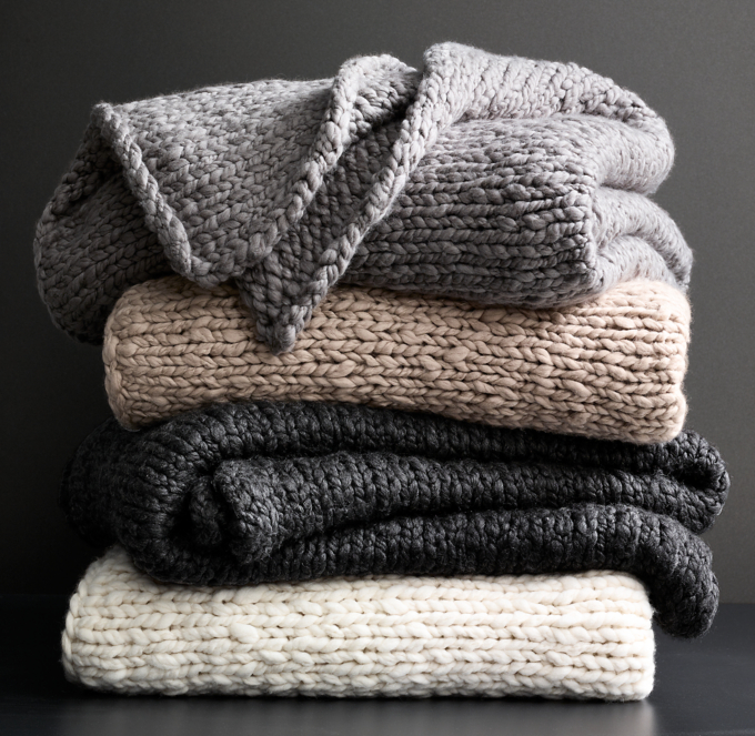Chunky HandKnit Throw